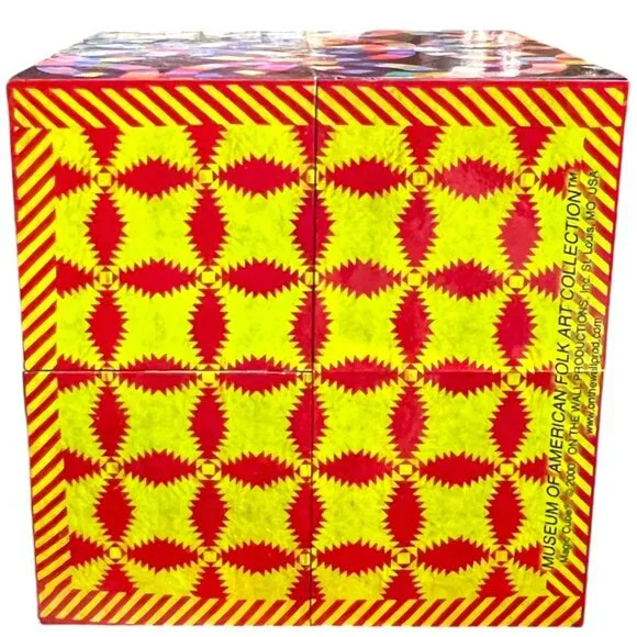 Vtg 2000 "GLORIOUS AMERICAN QUILTS" Magic Cube Toy; Museum of American Folk Art - Picture 3 of 15